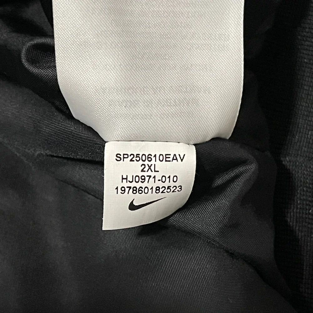 Nike Jacket Women 2XL XXL Black Sportswear Destroyer Bomber Oversized Woven - Picture 8 of 10